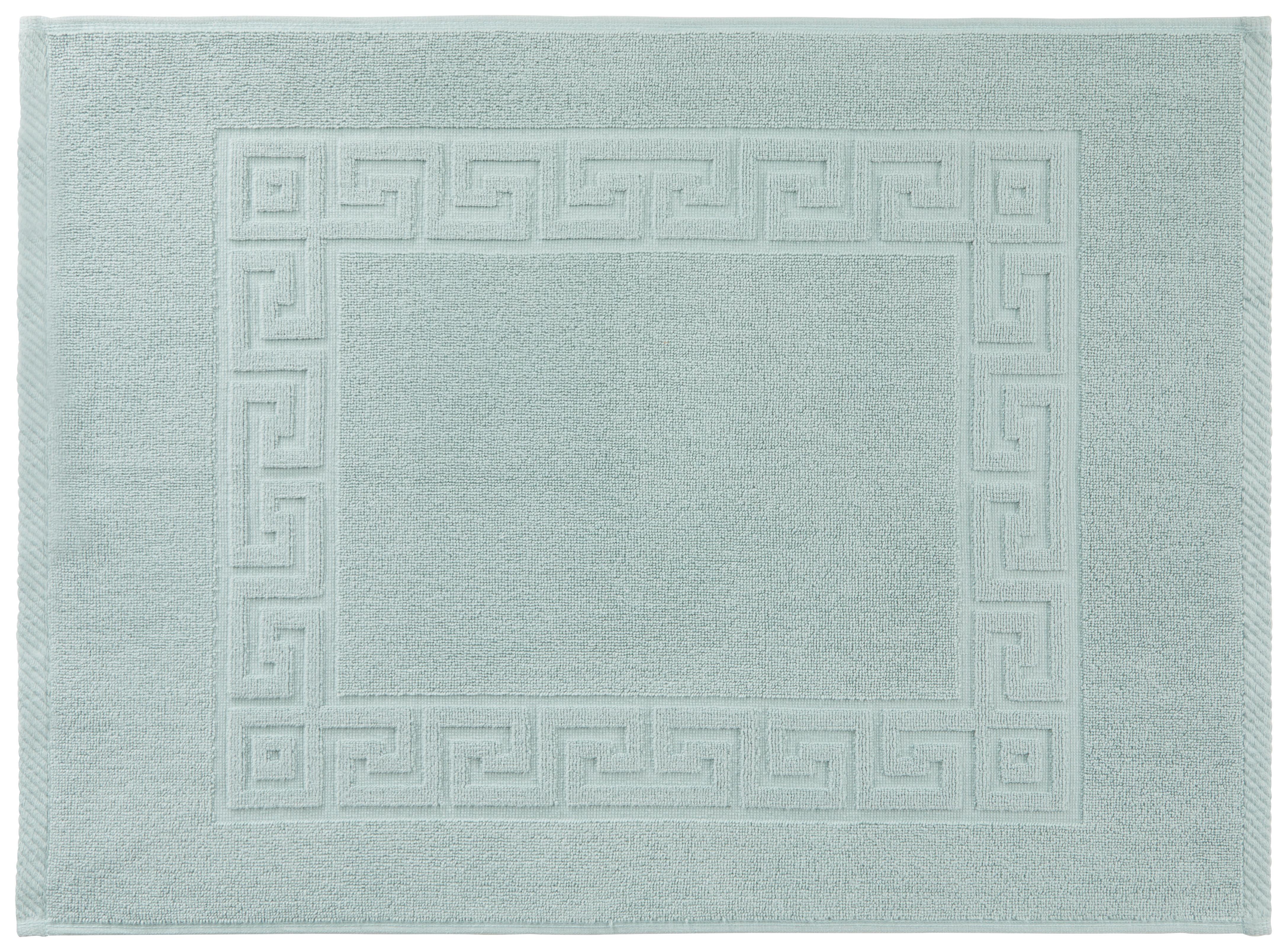 Badematte Mäander 50x70 cm Lindgrün Waschbar - Mintgrün, ROMANTIK / LANDHAUS, Textil (50/70cm) - James Wood