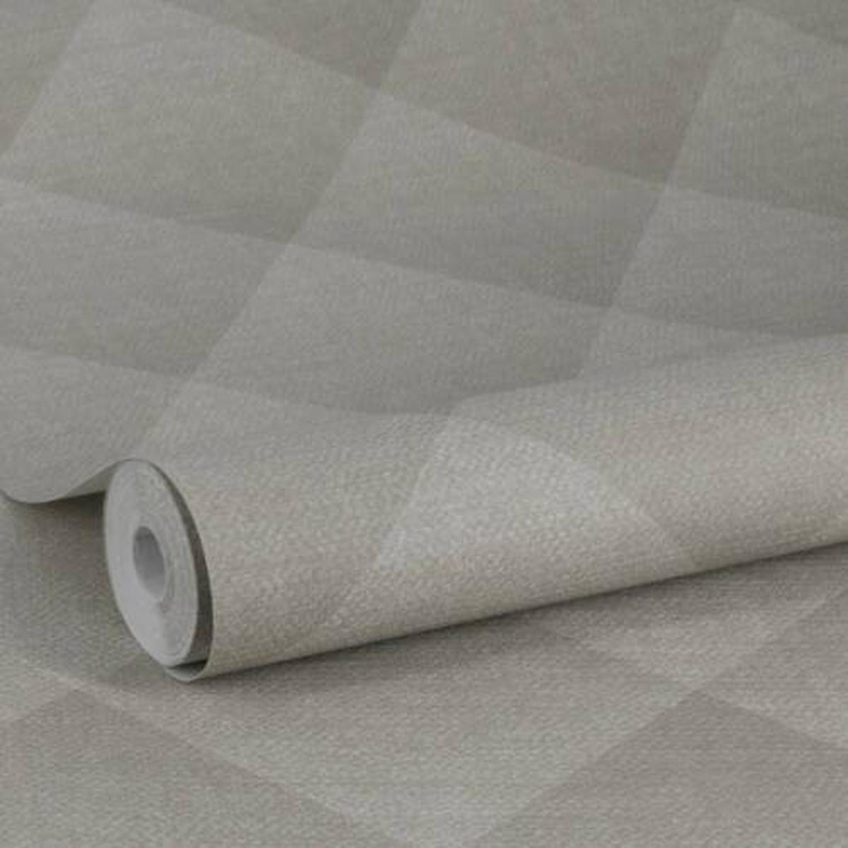 Vliestapete Geo Textur, Grau - Grau, Basics, Papier/Kunststoff (52/1005cm)