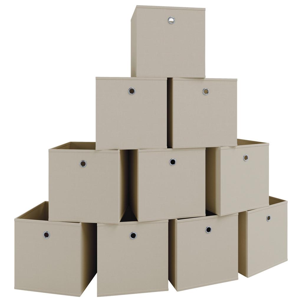 Faltbox Boxas Naturfarben/Weiß B: 27 cm