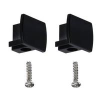 Schienensystem Urail Endkappe 96961 2--teilig. Schwarz - Schwarz, Design, Kunststoff (1,3/1,8/2,1cm) - Paulmann