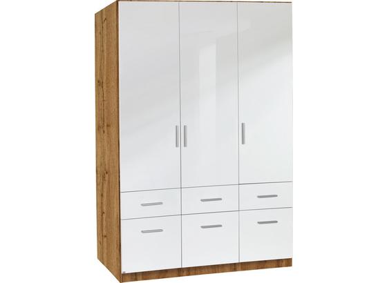Skříň Šatní Celle - bílá/barvy dubu, Moderní, dřevo (136/197/54cm) Skříň Šatní Celle - bílá/barvy dubu, Moderní, dřevo (136/197/54cm)