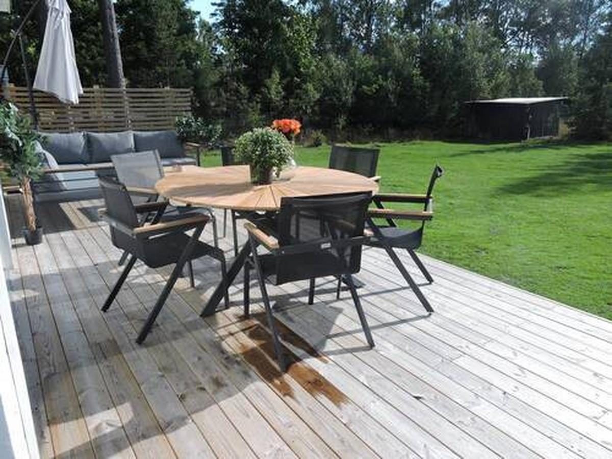 Gartentisch Mexico - Schwarz/Naturfarben, Basics, Holz/Metall (140/140/75cm) - Gardenson