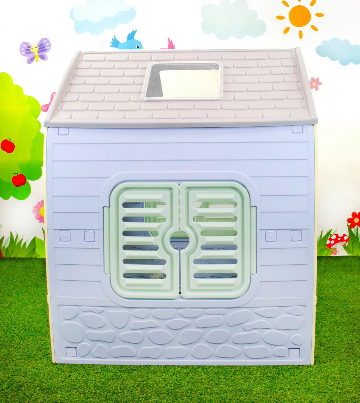 Hrací domeček HAPPY HOUSE, 102/108/88cm - vícebarevná, Konvenční, plast (102/108/88cm)