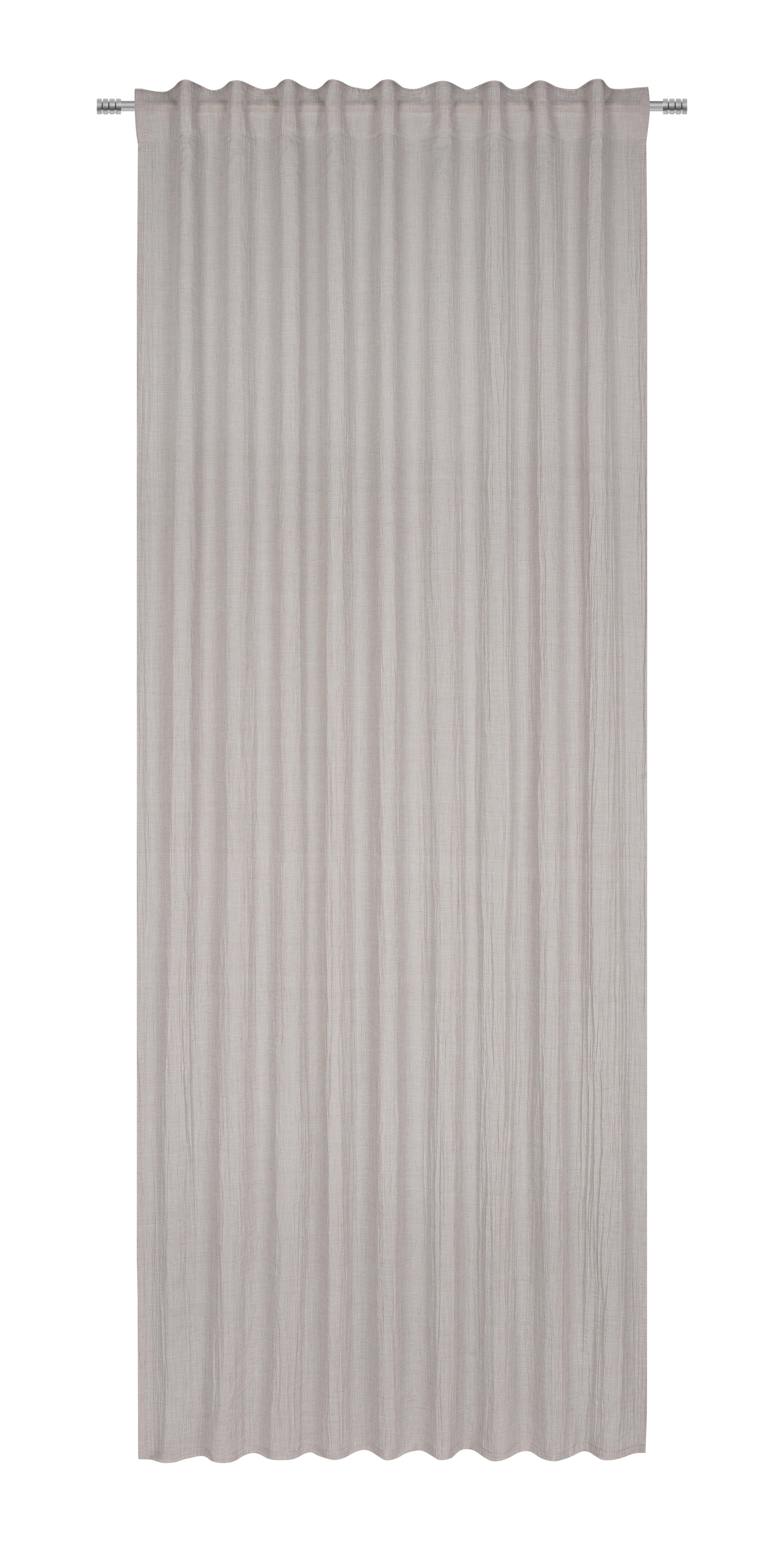 HOTOVÝ ZÁVES Ramona, 135/245cm, sivá - béžová, Modern, textil (135/245cm) - Modern Living