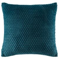 Zierkissen Belinda 45x45 cm Polyester Petrol mit Zipp - Petrol, ROMANTIK / LANDHAUS, Textil (45/45cm) - James Wood