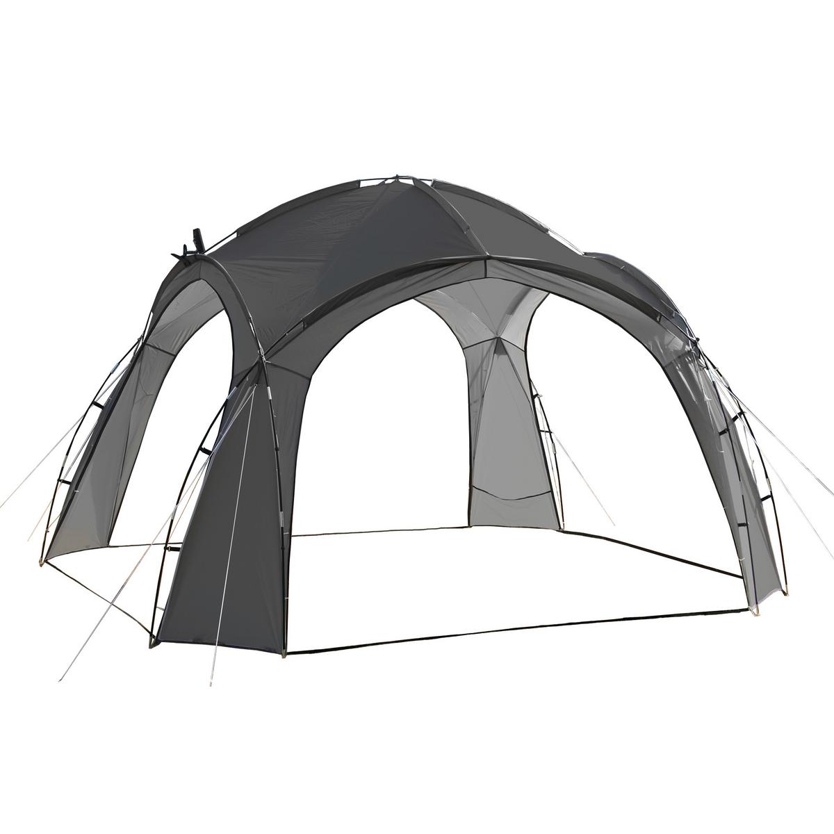 Pavillon Ticino Bxhxt: 350x230x 350cm Faltbar - MODERN, Kunststoff/Textil (350/230/350cm) - Gardenson