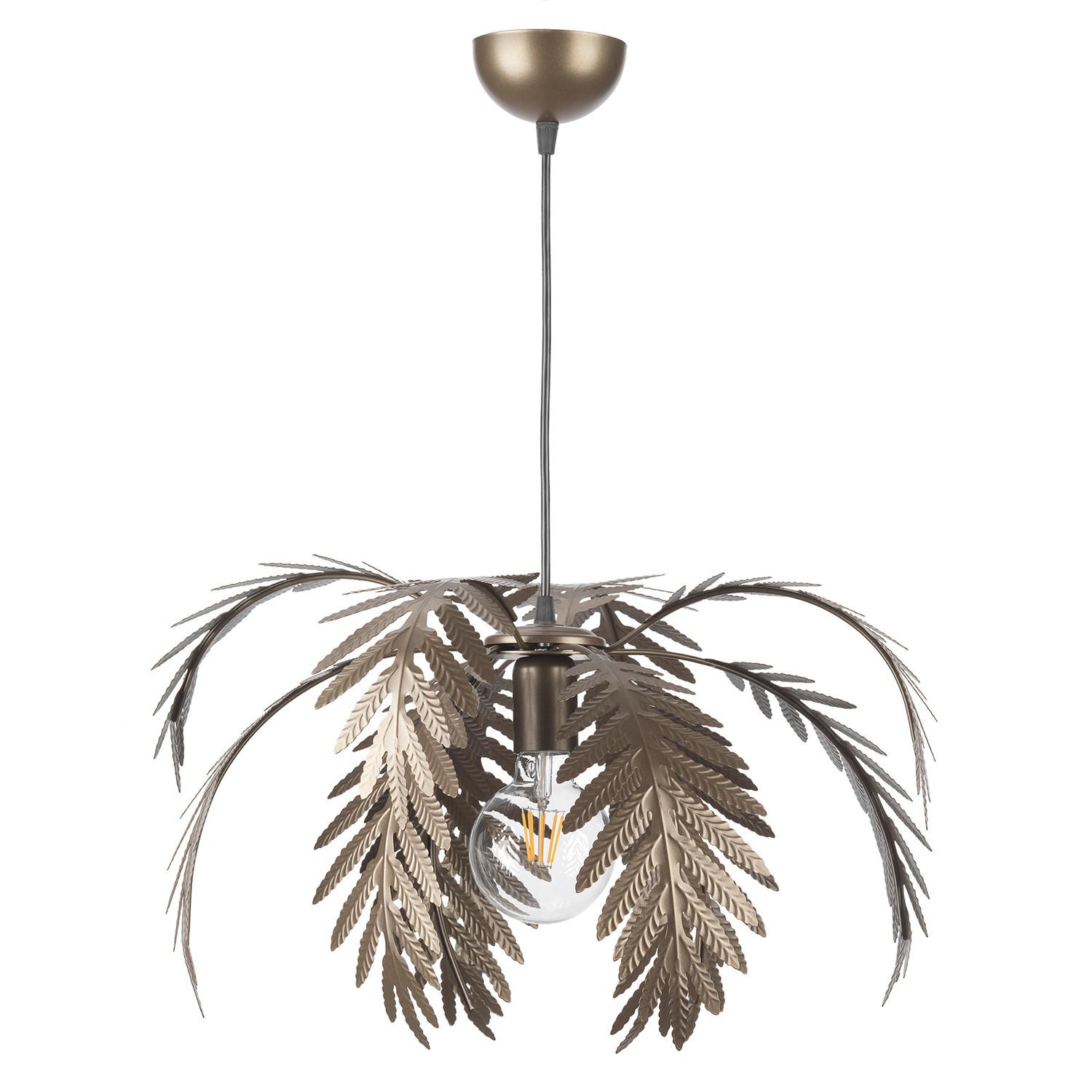 Pendelleuchte Meteorite Dunkelbraun L: 50 cm - Dunkelbraun, KONVENTIONELL, Metall (50/50/110cm)