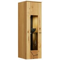 ZÁVĚSNÁ VITRÍNA STOCKHOLM - barvy dubu/černá, Moderní, kov/kompozitní dřevo (37/119/38cm) - Premium Living