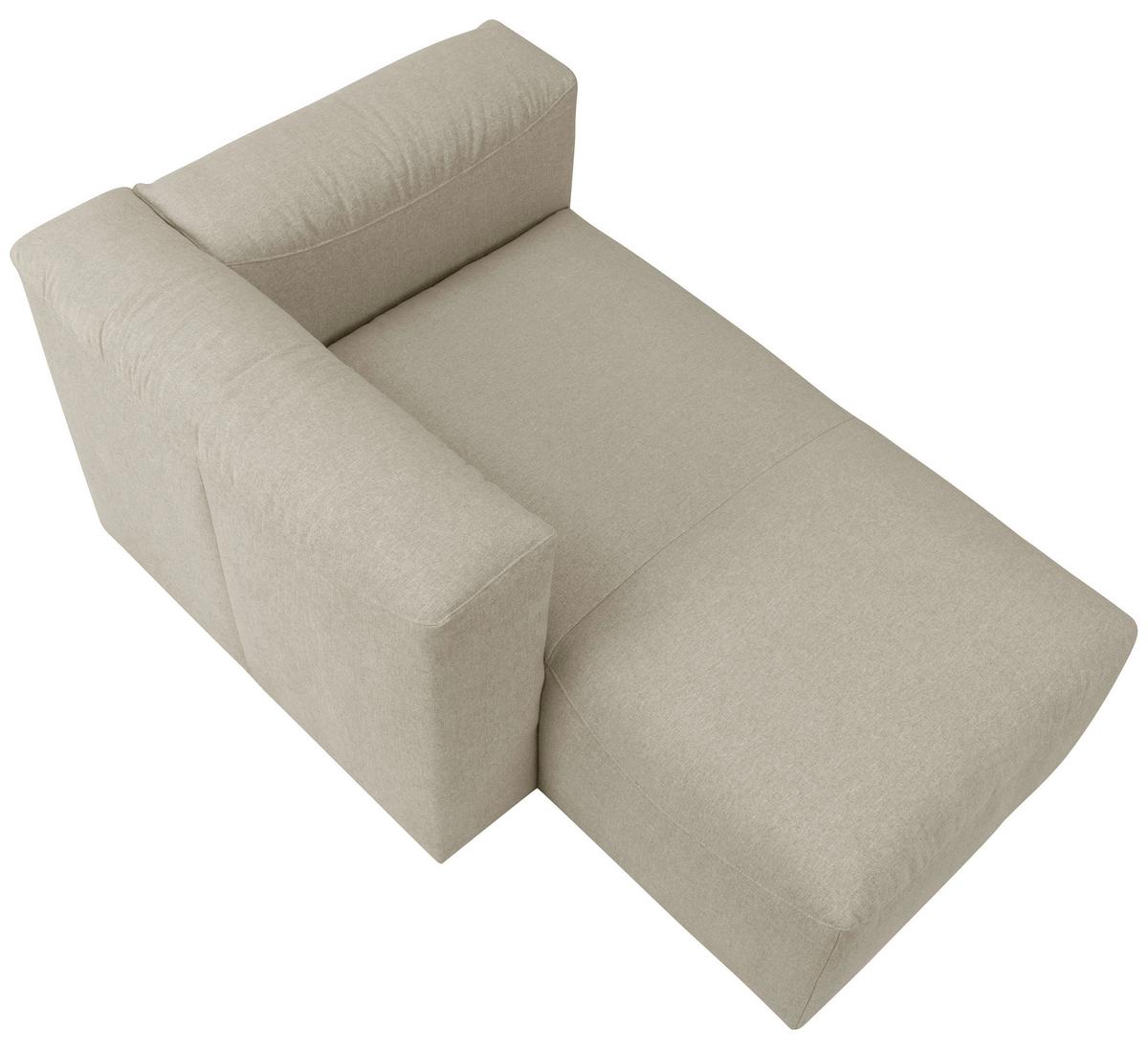 Recamiere Lena Creme Rücken Echt - Creme, Design, Textil (160/73/100cm) - Max Winzer