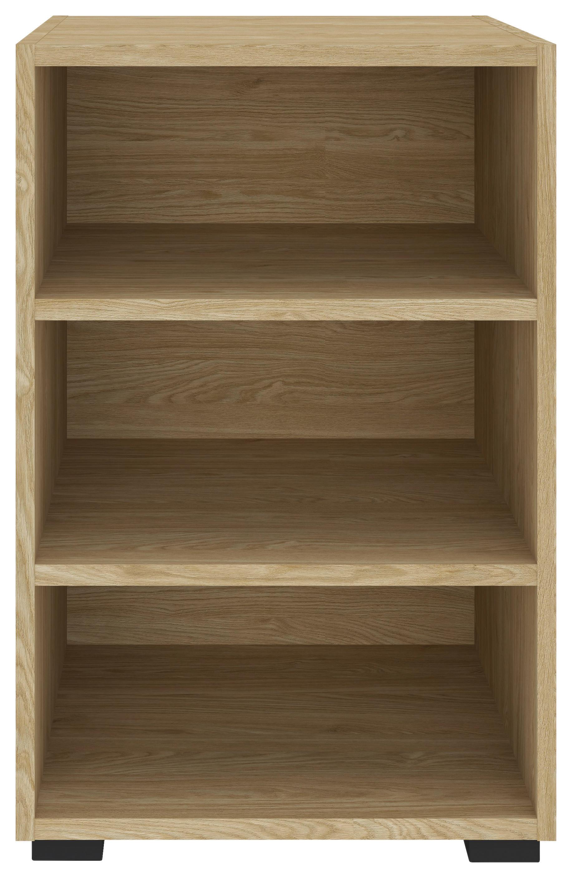 REGÁL UNIT-ELEMENTS MIDI - čierna/farba duba, Modern, kompozitné drevo (45,6/67,2/40cm) - Ondega