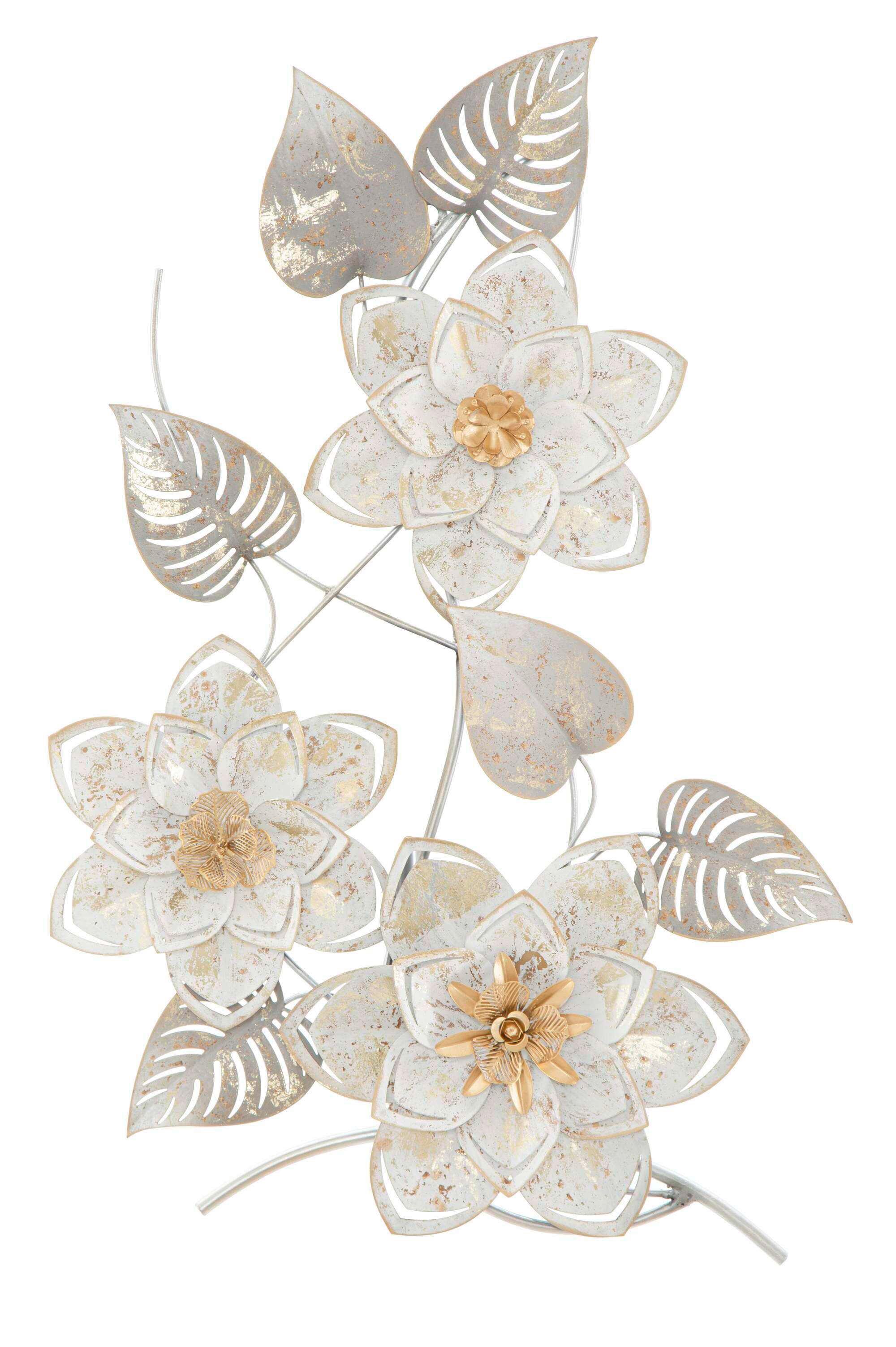 Wanddeko Artic Weiß B: 39 cm - Basics, Metall (39/5.5/67.5cm)