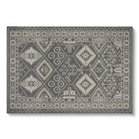 Flachwebteppich Grau Mary 120x170 cm Synthetikfaser - Grau, Basics, Textil (120/170cm) - Luca Bessoni