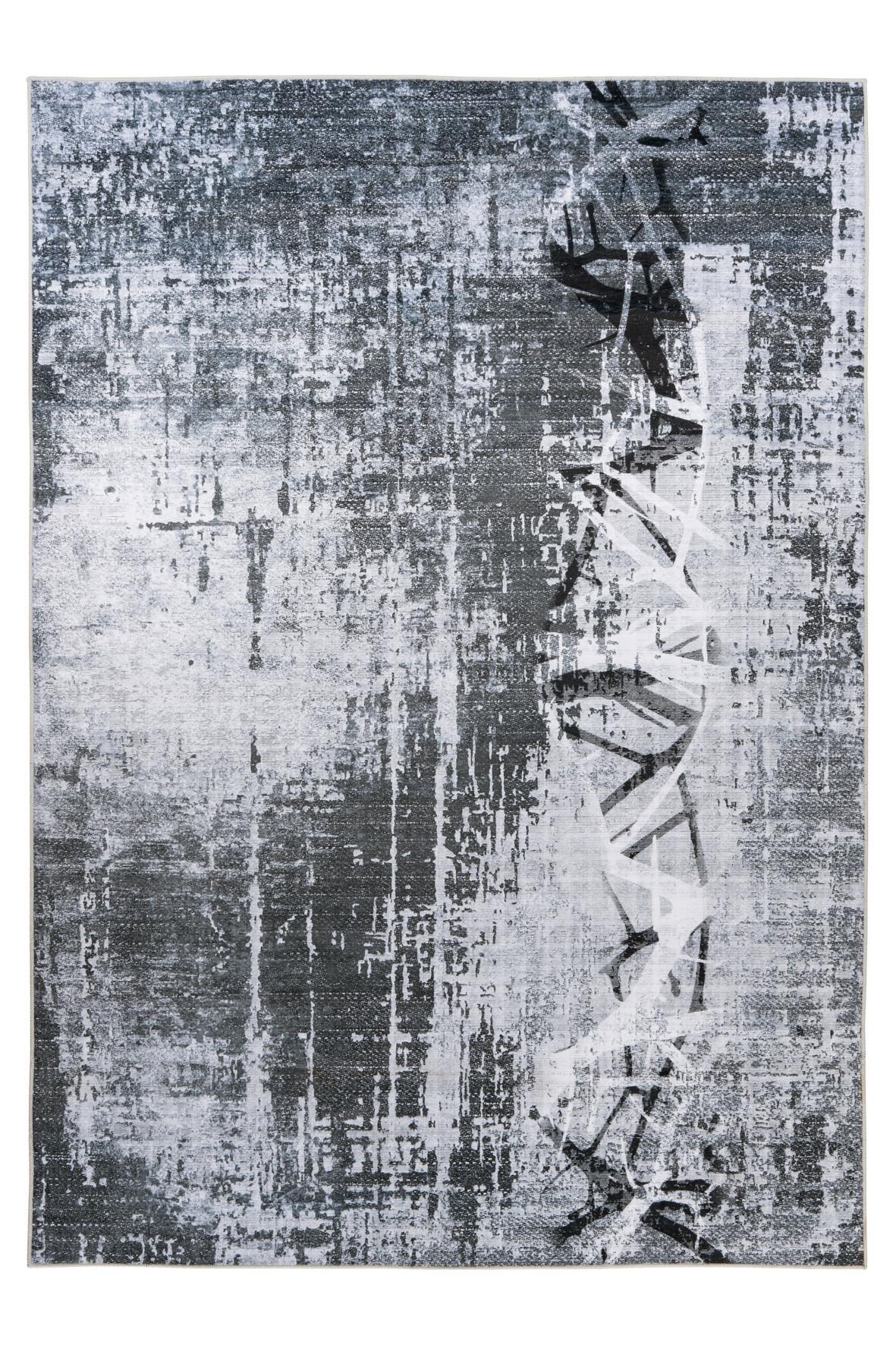 Flachwebteppich My Tampa 131 - Grau, Design, Textil (120/170cm) - Obsession