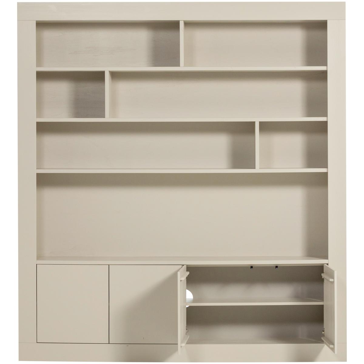 Regal Wallcover Grau B: 210 Cm - Grau, Design, Holz (210/229/31cm) - Livetastic