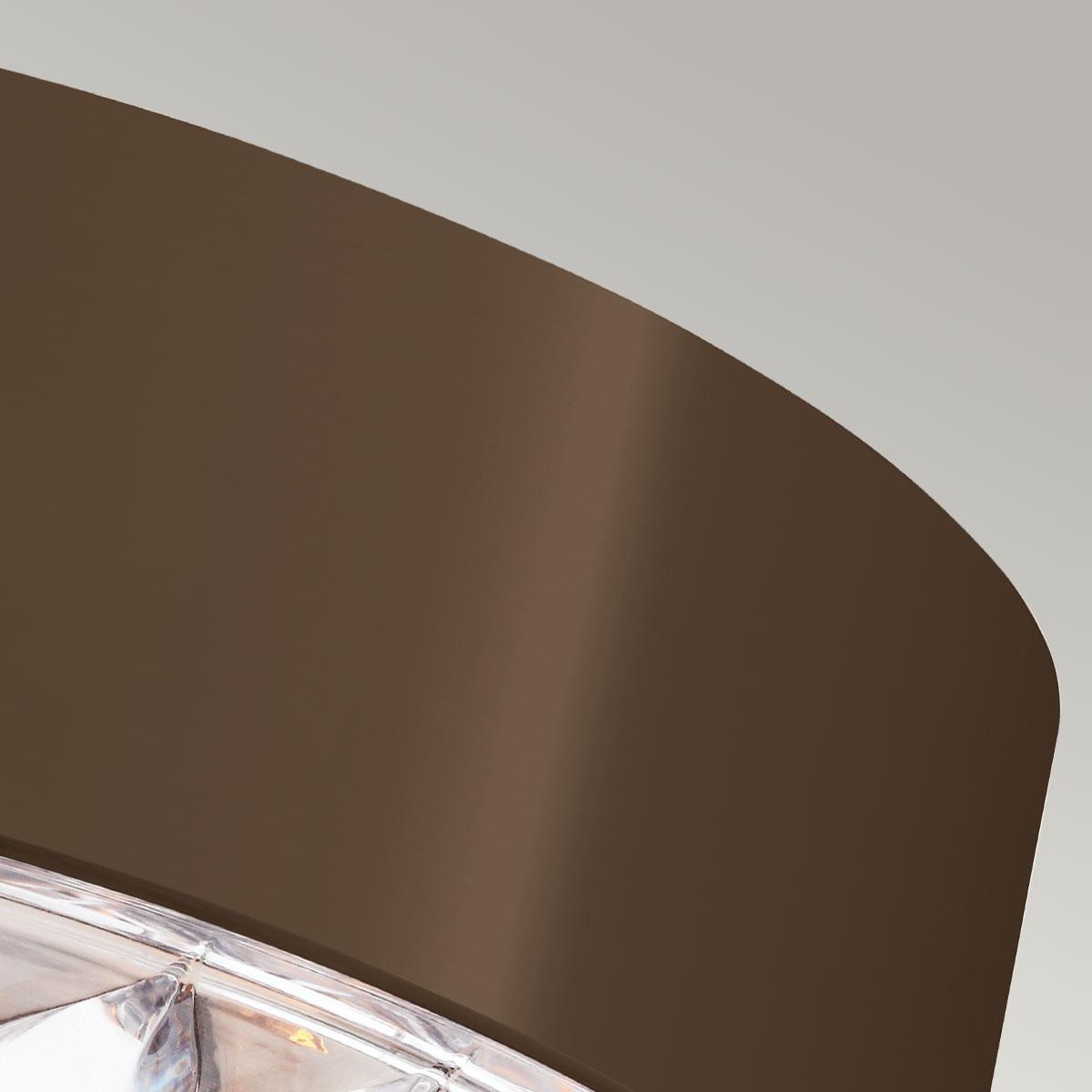 Deckenleuchte Fe-Botanic-F-S - Messingfarben/Braun, KONVENTIONELL, Glas/Metall (35.2/13.7cm) - Elstead Lighting