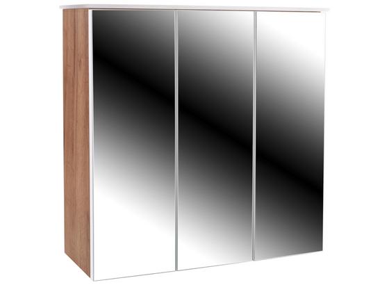 Skříňka Se Zrcadlem Avensis 312 - bílá/barvy dubu, Moderní, kompozitní dřevo/sklo (75/73/20,5cm) - Luca Bessoni Skříňka Se Zrcadlem Avensis 312 - bílá/barvy dubu, Moderní, kompozitní dřevo/sklo (75/73/20,5cm) - Luca Bessoni
