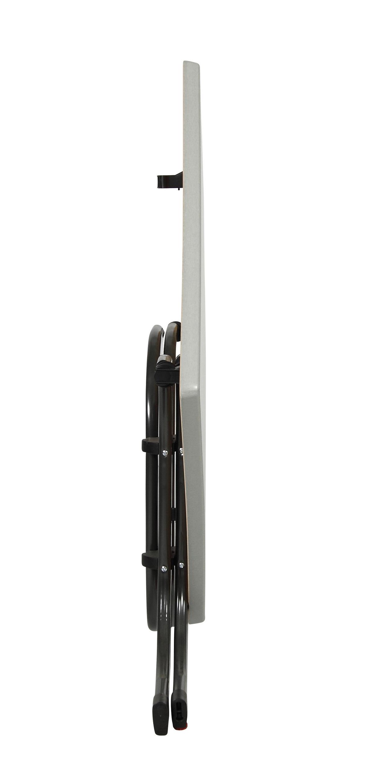 Gartentisch Klappbar Acmap Metall/Holzwerkstoff L: 80 cm - Anthrazit/Grau, Basics, Holzwerkstoff/Metall (80/80/72cm) - Gardenson