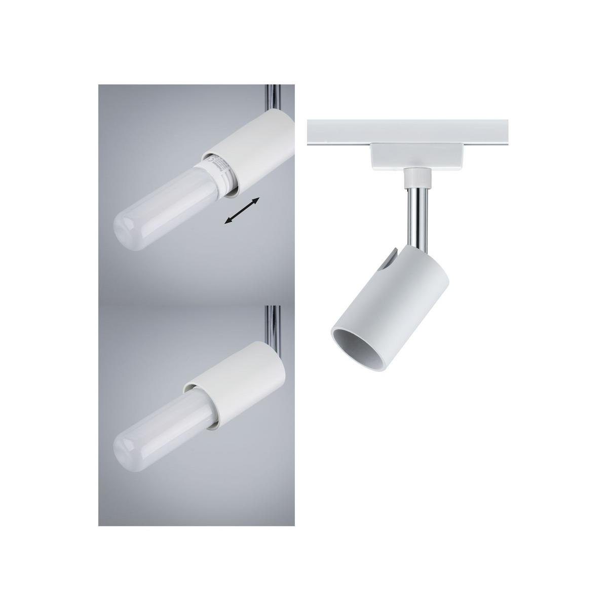 Schienensystem Urail Strahler 95330 LED-Spotkopf Schwenkbar - Weiß, Design, Metall (5,8/11/6,6cm) - Paulmann