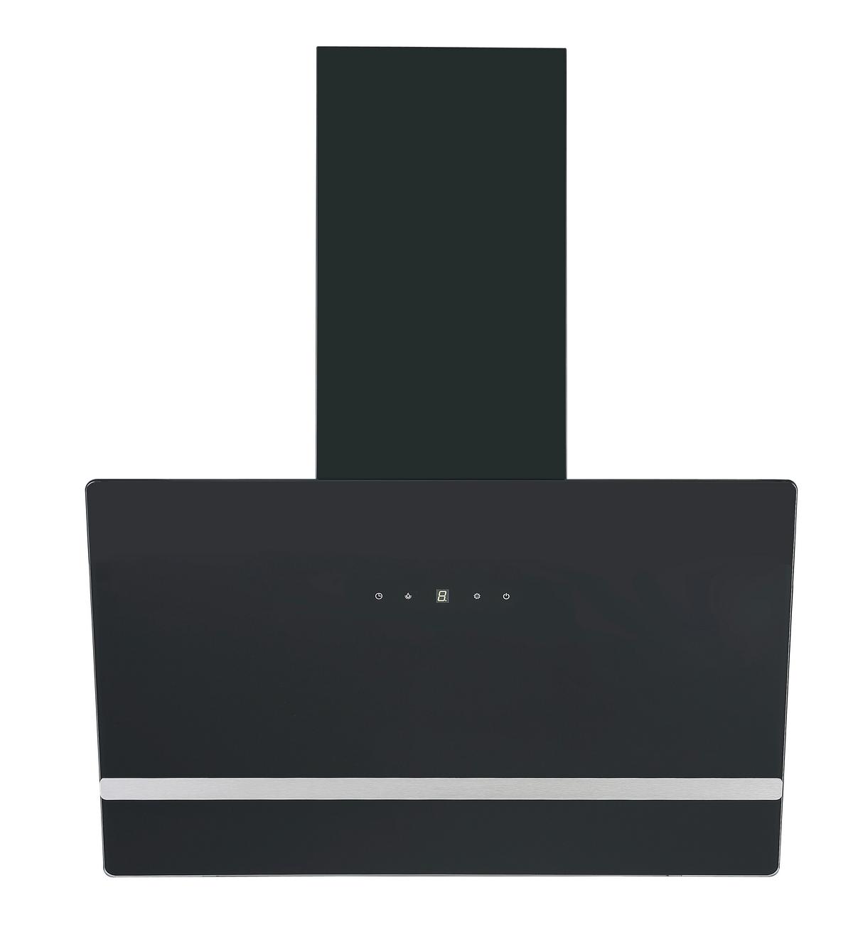 Dunstabzugshaube Schwarz B: 60 cm - Schwarz, Basics, Glas (60/111.60/29.6cm) - PKM