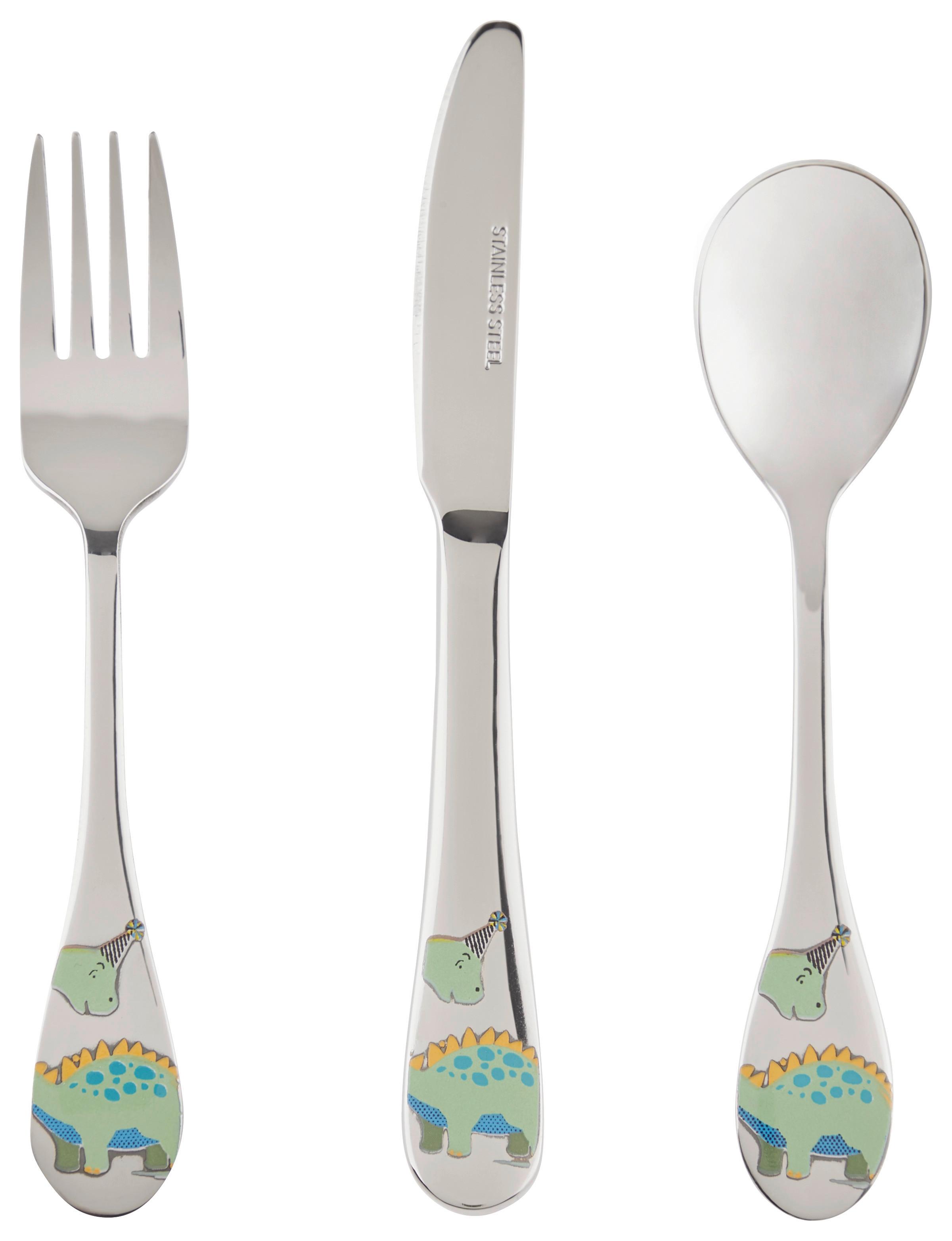 Kinderbesteck 3-teilig Paulchen - Silberfarben, MODERN, Metall - BUNINO