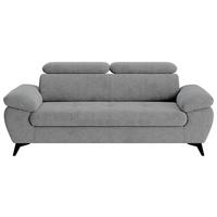 3-sitzer-sofa Hudson Grau B: 215 Cm - Schwarz/Grau, Textil (215/84/100cm) - MID.YOU