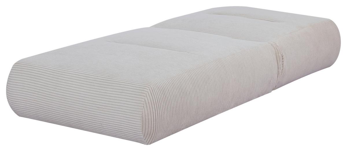 Schlafsessel Luna Beige B: 80 cm - Beige, Design, Textil (81/88/160cm) - Livetastic