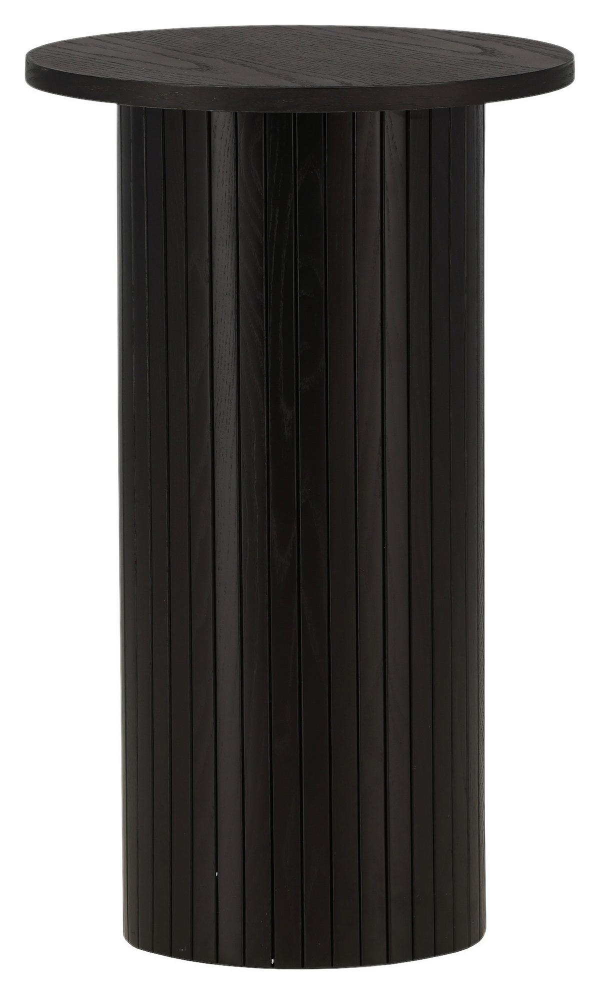 Beistelltisch Bianca - Schwarz, Design, Holzwerkstoff (40/40/65cm) - Livetastic