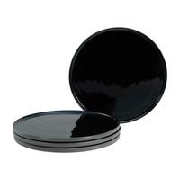 Speisetellerset Futuro Schwarz L: 28,5 cm - Schwarz, Basics, Keramik (26/26/2cm) - Creatable