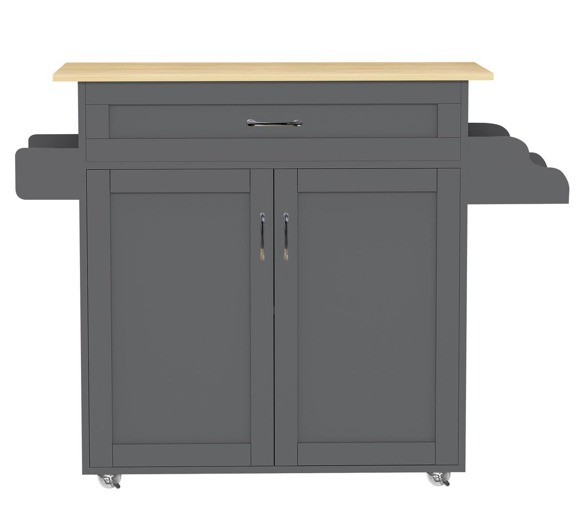 Servierwagen Pastano Anthrazit Eiche Dekor B: 114 Cm - Honigeiche/Anthrazit, Basics, Holzwerkstoff/Kunststoff (114/89/39cm) - MID.YOU