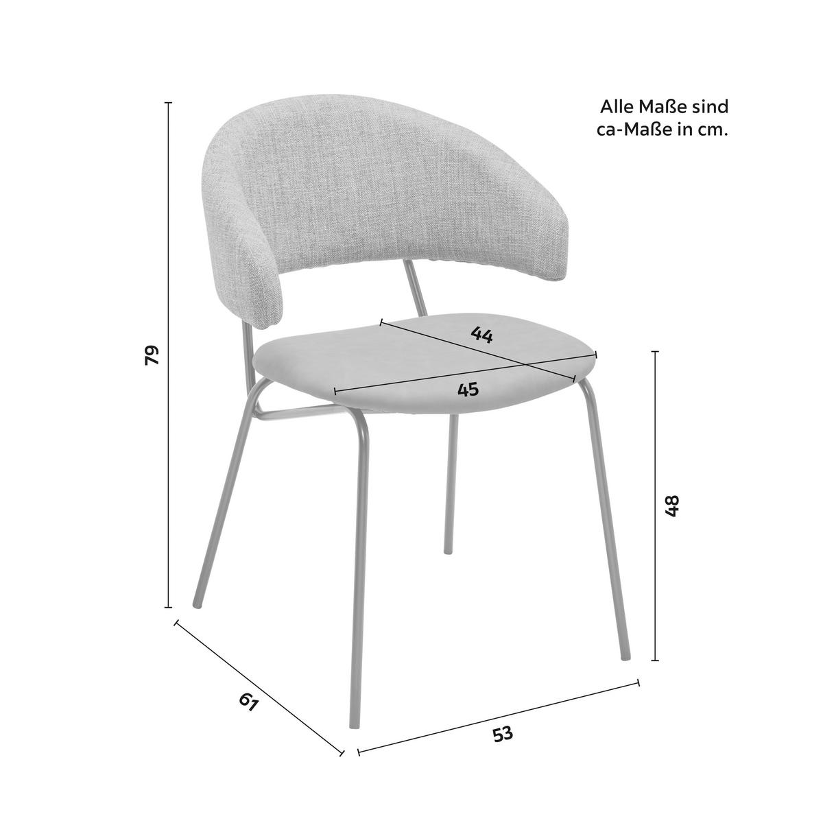 Jedálenská stolička ELLA zelená - čierna/zelená, Modern, kov/drevo (53/79/61cm) - Bessagi Home