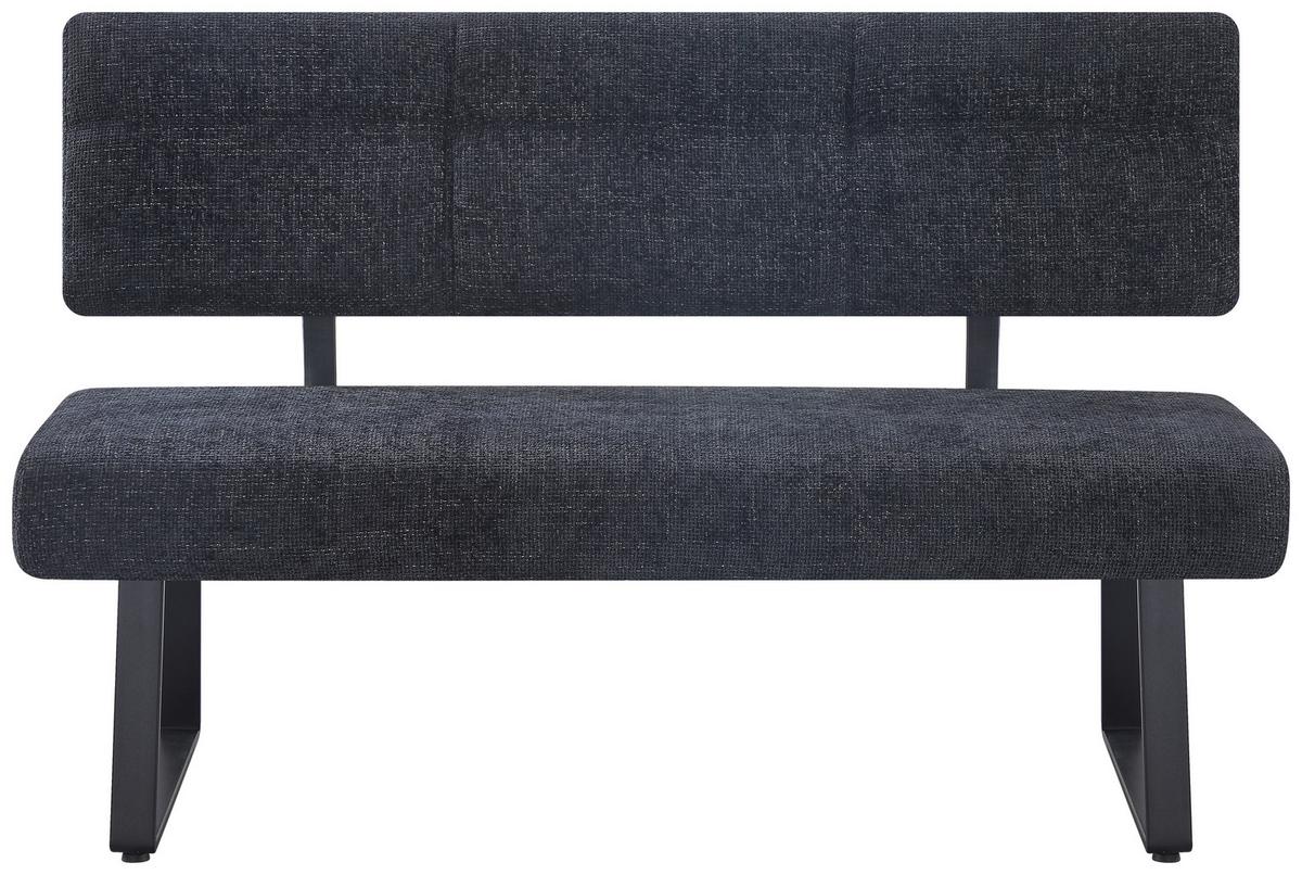 SEDACÍ LAVICE LUISE 2 - černá, Moderní, kov/textil (140/90/64cm) - Mömax