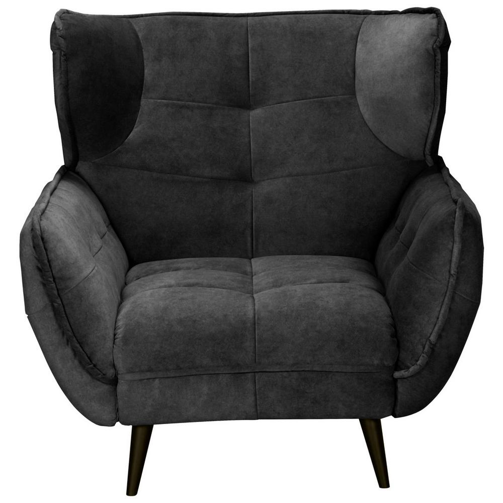 Široké kreslo Ariana, antracitové