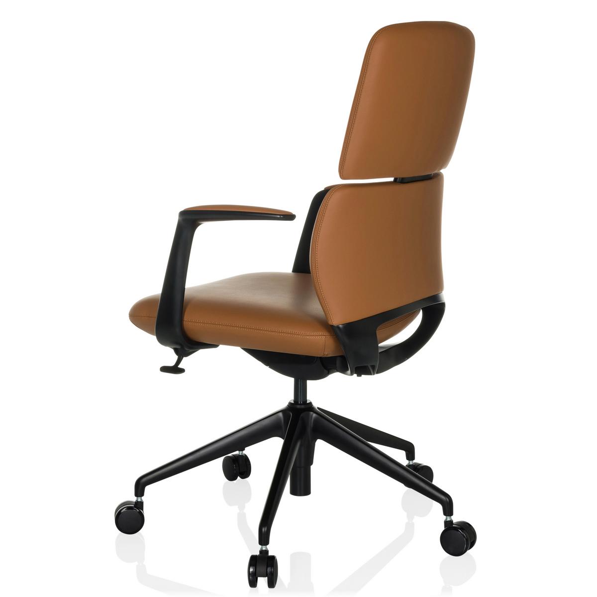 Drehstuhl Camel B: 62 cm - Schwarz, MODERN, Leder/Kunststoff (62/98-108/60cm) - MID.YOU