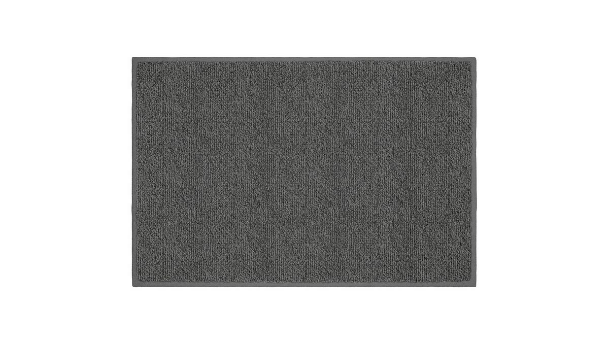 Badematte Jocylin - Anthrazit, Basics, Textil (60/90cm) - Grund