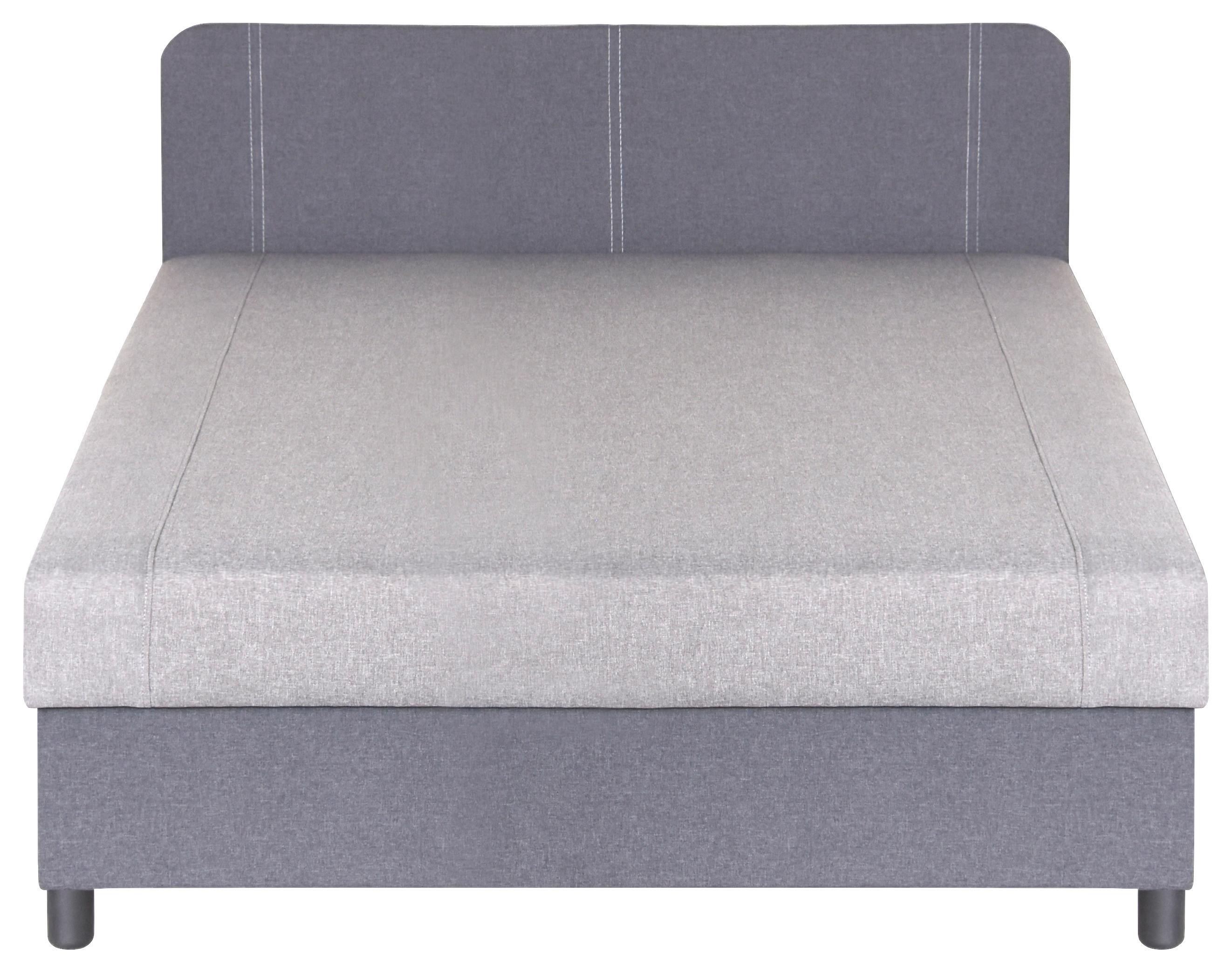 Kárpitozott Ágy Madrid 140/200 Cm *TOP ÁR* - szürke, Romantik / Landhaus (140/48/209cm) - Best Price
