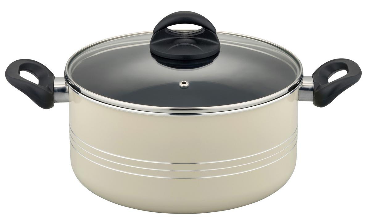 Kochtopfset Milano Aluminium, Beige, 15-teilig - Beige, Basics, Metall - GSW