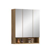 Spiegelschrank Aqua Eichefarben B: 60cm - Eichefarben, Trend, Glas/Holzwerkstoff (60/74/18cm) - MID.YOU