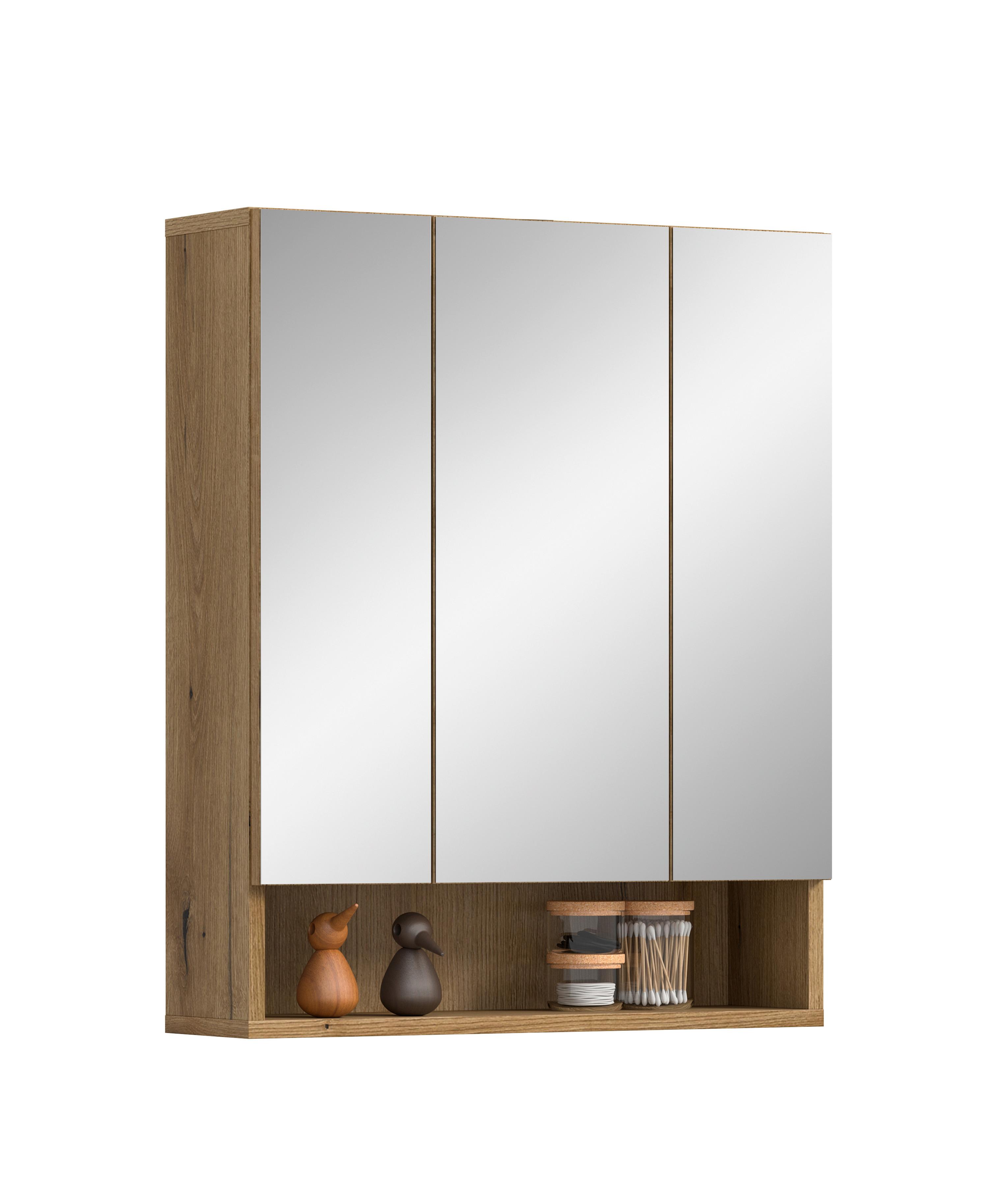 Spiegelschrank Aqua Eichefarben B: 60cm