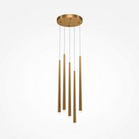 Pendelleuchte Cascade - Messingfarben, Trend, Metall (32/150cm) - MAYTONI