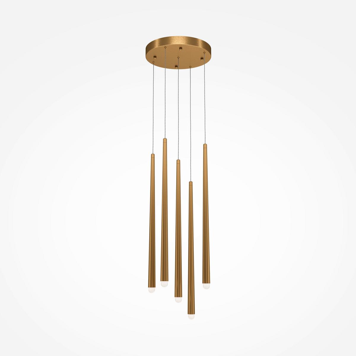 Pendelleuchte Cascade - Messingfarben, Trend, Metall (32/150cm) - MAYTONI