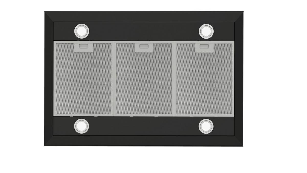 DUNSTABZUGSHAUBE Schwarz B: 89,5cm - Schwarz, Trend, Glas/Metall (89,5/65/60cm) - Respekta