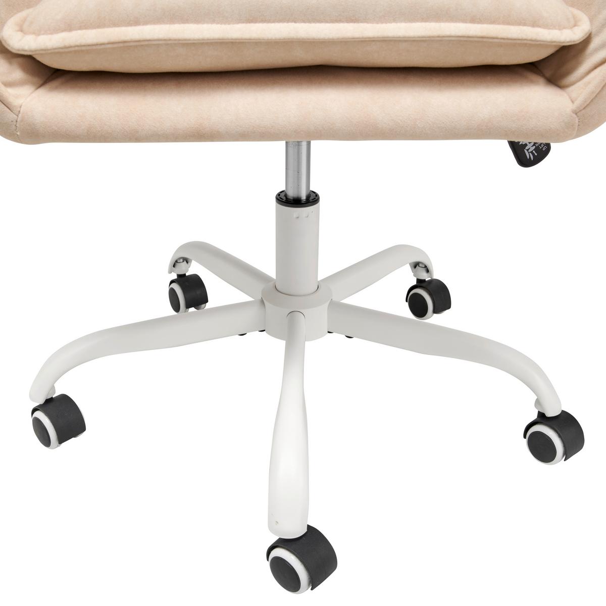 Drehstuhl Seattle - Beige, LIFESTYLE, Holz/Kunststoff (56/89-97/69cm) - MID.YOU