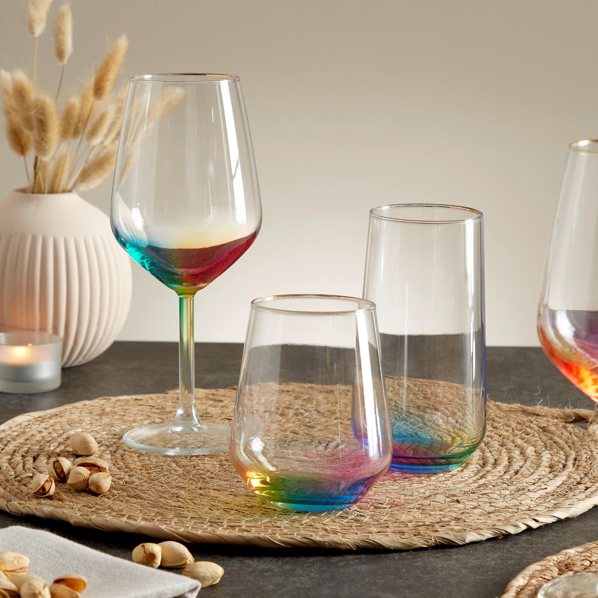 Trinkglas Rainbow - Multicolor, Trend, Glas (6,5/15cm) - James Wood