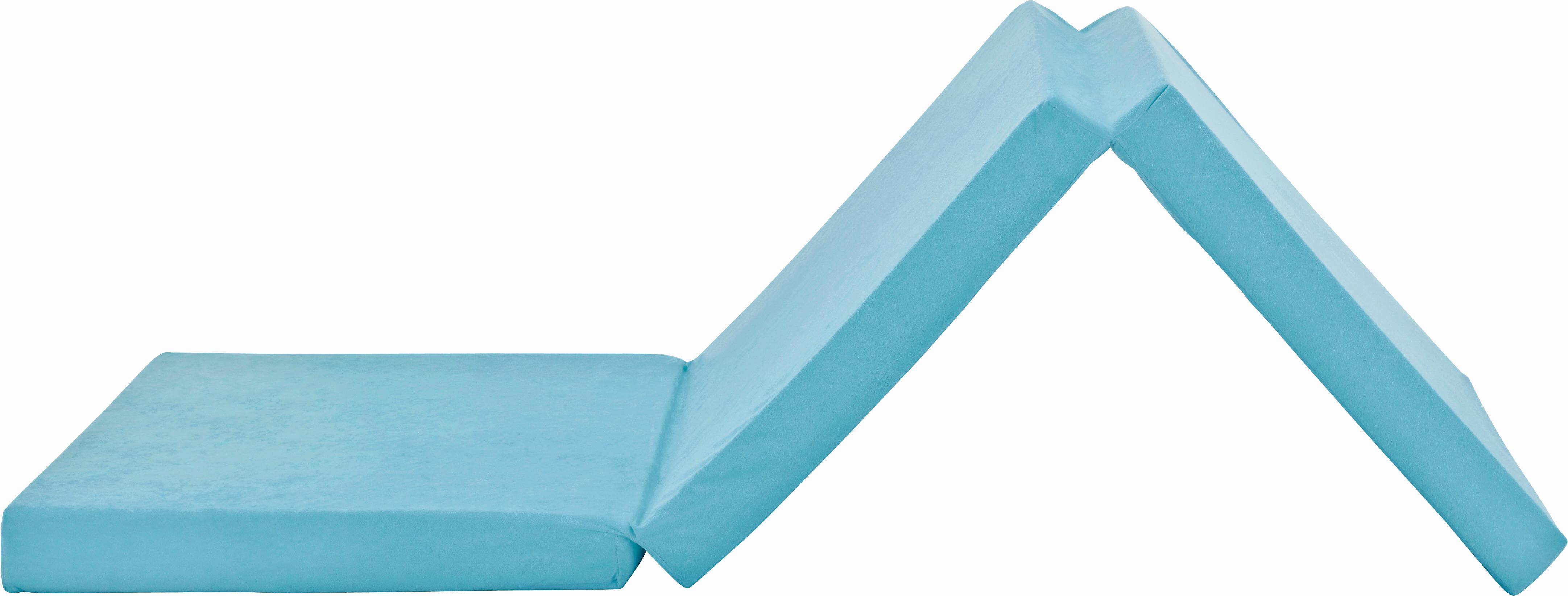 Összecsukható Matrac Basic 65/189 Cm *top Ár* - világoskék, Konventionell, textil (189/65/8cm) - Best Price