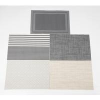 Tischset Ulla - Dunkelgrau/Beige, Basics, Kunststoff (30/45cm) - Ondega