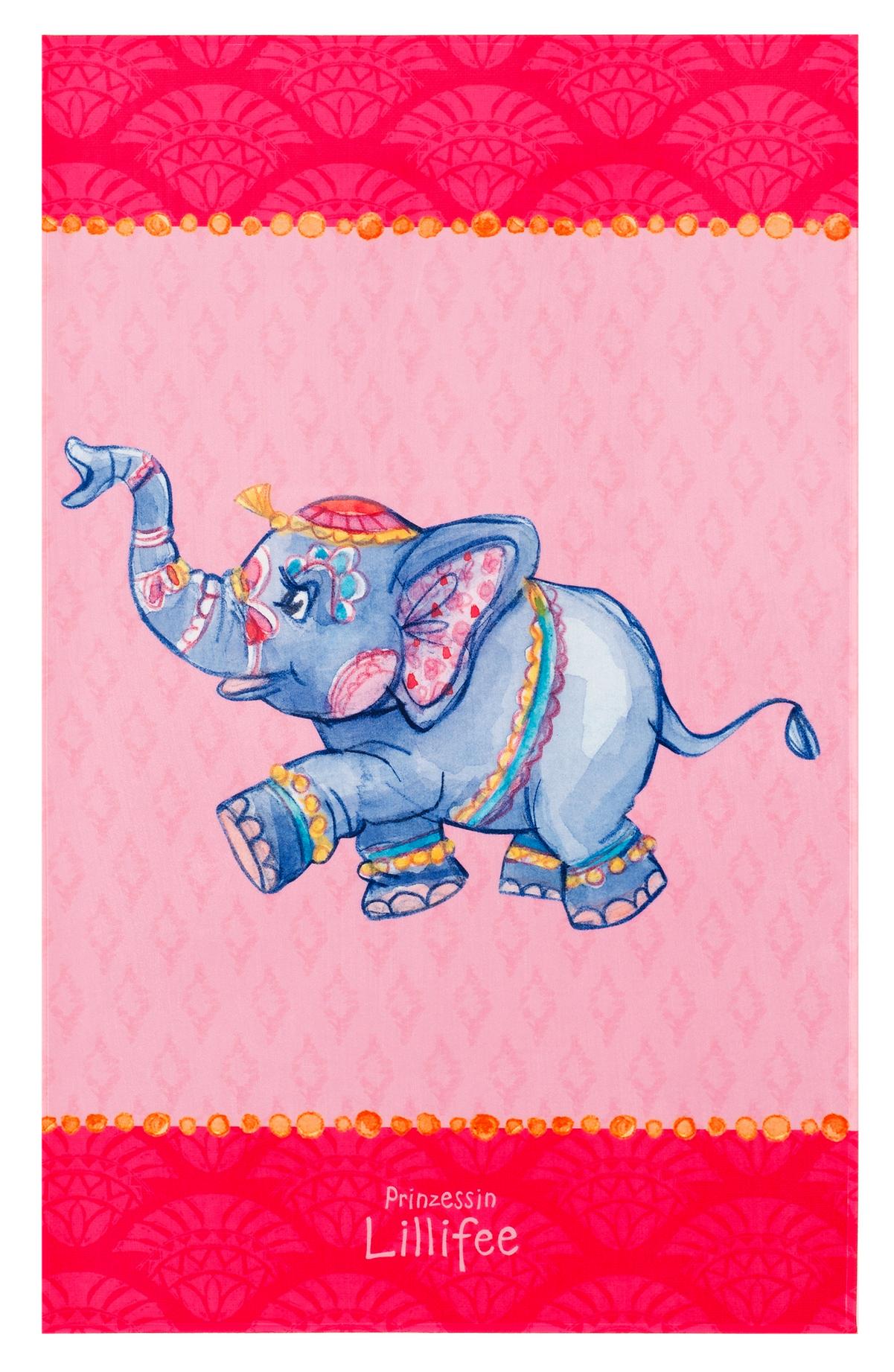 Kinderteppich Elefant Rosa Prinzessin Lillifee 100x160 Cm - Pink/Rosa, Trend, Textil (100/160cm)