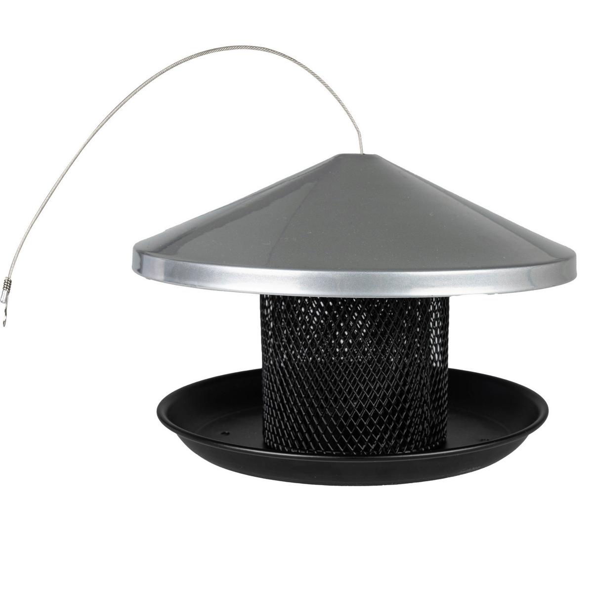 Vogelfuttersäule Rise 07770 VOGELFUTTERSÄULE RISE - Schwarz, Basics, Metall (20/24cm) - Windhager
