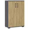 Aktenschrank Gw-Profi Eiche Dekor/Graphitfarben B: 80 cm - Eichefarben/Graphitfarben, KONVENTIONELL, Holzwerkstoff (80/123/40cm) - Germania