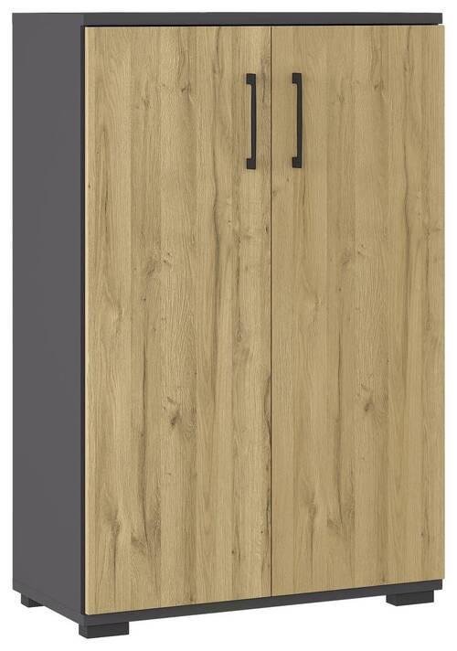 Aktenschrank Gw-Profi Eiche Dekor/Graphitfarben B: 80 cm
