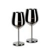 Weingläser Echtwerk Edelstahl, Je 500ml - Edelstahlfarben, Basics, Metall (9,3/4,5/21cm) - Echtwerk